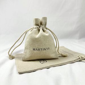 Factory Eco-friendly Custom Print Logo Jute Jewelry <b>Pouch</b> Plain Organic Jute <b>Drawstring</b> <b>Pouch</b> Small Jute Packaging Bag - Product Image 1