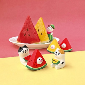 Top Rhyme Zakka Cat Figurine Resin Miniature Japanese Style Desktop Car Decoration Cute Handmade Ornament Craft Item - Product Image 3