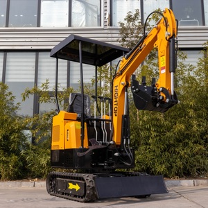 Produits les plus vendus : Mini-excavatrice sur chenilles de 1500 kg avec chenilles en caoutchouc et conception adaptée aux routes pour les travaux sur trottoirs - Product Image 3