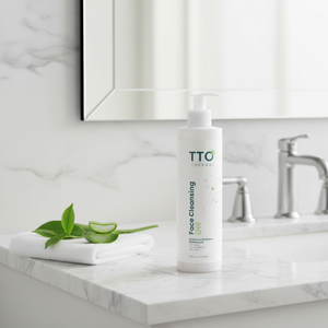 Gel Nettoyant Visage Thermo-actif TTO 200ml à l'Huile d'Arbre à Thé et Aloe Vera – Hydratation Profonde, Thérapie Anti-Âge, Contrôle du Sébum - Product Image 3