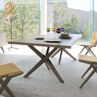 Ensemble table et chaises de salle à manger en bois massif nordique, bureau long en bois, table de travail, table de conférence, table de négociation, design simple, moderne et créatif