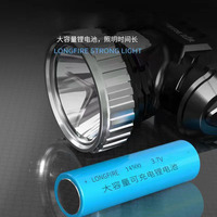 Lampe frontale puissante à haute luminosité, étanche, rechargeable, avec batterie intégrée, lampe frontale LED, lampe torche