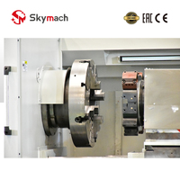 Torno de bancada inclinada horizontal de doble mandril de alta precisión QK1313 de 2 ejes para roscado de tuberías CNC Fanuc