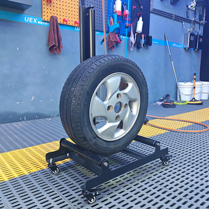 Présentoir mobile de roue de voiture en acier roulant pour outils de nettoyage de voiture <span class=keywords><strong>Garage</strong></span> Atelier - Product Image 6