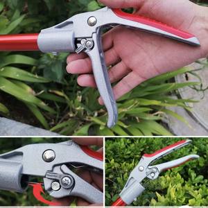 Year Fruit Picker <b>Telescopic</b> <b>Pole</b> 1.8m-3m Aluminum Alloy High Carbon Steel Blade Red And Silver Pruning Shears For Trees - Product Image 1