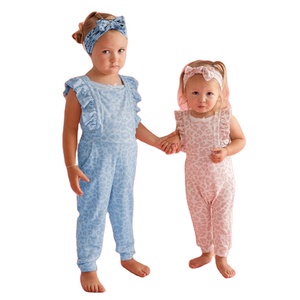 <span class=keywords><strong>Tute</strong></span> da donna in cotone organico di bambù in Spandex Boutique personalizzate Hongbo abiti Casual taglie forti da bambino con volant - Product Image 1