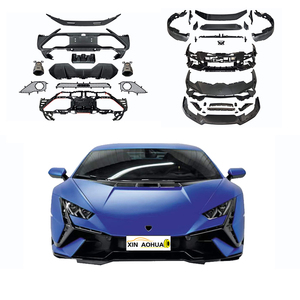 Factory Price Body Kit Auto Parts for <strong>Lamborghini</strong> 2014-23HuracanLP580&amp;LP610&amp;EVO <strong>Modified</strong> Tecnica Style Car Bumper Exhaust - Product Image 1