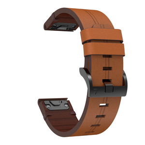 Correa de Reloj de Cuero Genuino RYB de Alta Calidad con Liberación Rápida de 22mm 20mm 26mm para <span class=keywords><strong>Garmin</strong></span> <span class=keywords><strong>Fenix</strong></span> 7 7S 7X 6S 6 6X 5S <span class=keywords><strong>5</strong></span> - Product Image 3