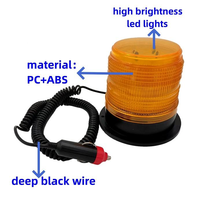 Feux de signalisation magnétiques à 30 LED, 10-30V, lumière d'avertissement ambre, clignotant d'urgence rotatif, signalisation routière, lampe clignotante de sécurité