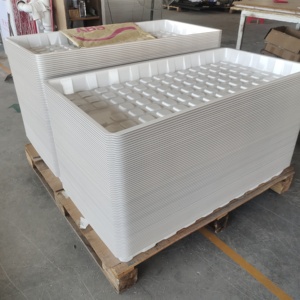 制造温室水培人工林设备2*4 4*8 19厘米深潮起潮落ABS托盘工作台Flood托盘 - Product Image 1