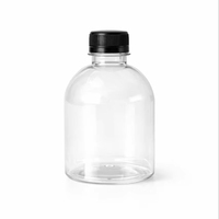 Bouteilles en plastique PET de qualité alimentaire de luxe 500 ml avec bouchon PP, estampage à chaud pour l'emballage de parfums, aliments pour bébés, salades et chocolats