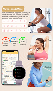 I179 Smartwatch da Donna con Monitoraggio del Sonno, Meteo, Frequenza Cardiaca, Pressione Sanguigna, Ossigeno nel Sangue, Sveglia, Chiamate BT, ODM - Product Image 5