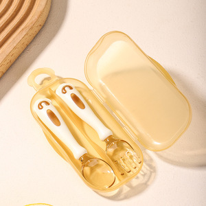 ชุดช้อนและส้อมสำหรับ<span class=keywords><strong>เด็ก</strong></span>ทารกแบบงอได้ ฝึกการเรียนรู้การป้อนอาหาร ช้อนสำหรับ<span class=keywords><strong>เด็ก</strong></span> ปลอดสาร BPA จับง่าย ชุดช้อนส้อมสำหรับเด็ก - Product Image 3