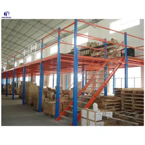 Sistema de prateleiras para armazenamento de mezanino Heda Fábrica Prateleiras para armazenamento de mezanino Prateleiras para armazenamento de armazém Fornecedor