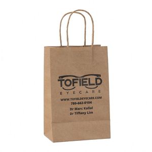 Bolsa de Papel Kraft Marrón con Diseño Personalizado al por Mayor, Logotipo Personalizado, Impresión a Color, Bolsa de Regalo para Compras, Bolsa de Embalaje con Asas Retorcidas 11 - Product Image 4