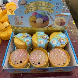 Nuovo Popolare <span class=keywords><strong>Giocattolo</strong></span> Antistress a Forma di Squalo, Squishy con Espressione Sorridente e Glitter, <span class=keywords><strong>Giocattolo</strong></span> da Spremere per Tutte le Età - Product Image 1