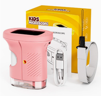 Children Microscope Digital Electronic Magnifying Glass for Outdoor Exploration Science Education Toy