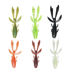 Señuelo Blando en Forma de Camarón de 62mm para Pesca de Lubina, Sabor Camarón Salado, 20 Unidades - Product Image 2