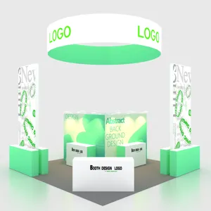 Exhibición de stand de exhibición de gran diseño personalizado