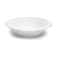 Bol biodégradable moderne de haute qualité en bagasse 100 % écologique, résistant à la chaleur et compatible micro-ondes, idéal pour le camping et les fêtes