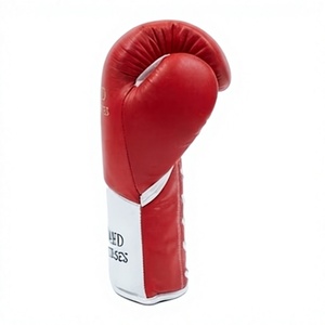 Gants de boxe rouges, gants d'entraînement pour arts martiaux, gants de combat à doigts entiers pour la pratique de la boxe, unisexe - Product Image 5