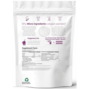 ผงคอลลาเจนเปปไทด์หลายชนิด 2 ปอนด์ รสธรรมชาติ ผสมไบโอติน วิตามินซี และกรดไฮยาลูโรนิก - Product Image 2