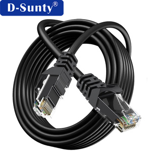 Cable Ethernet Cat 6 blindado STP/FTP, Cat6a 26awg, 5 pies, 10 pies, 30 pies, cables de red Cat6, cobre desnudo redondo, cable de comunicación 8P8C - Product Image 3