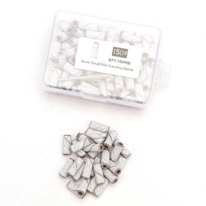 100pcs 3.1mm Mini Sanding Bands Kits Nail <b>Drill</b> Bits Mandrel Sets Electric Manicure Accessories Tool Dead Skin Remover - Product Image 3