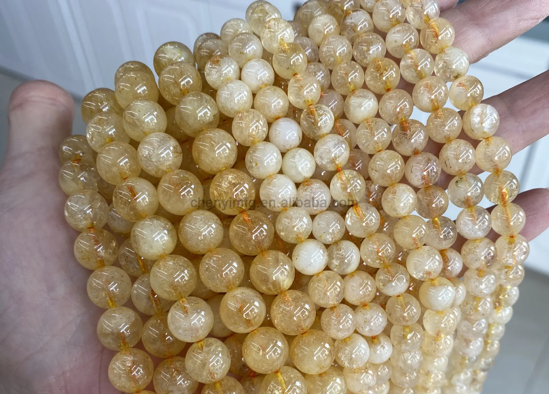 Luxury Loose Gemstone Real Citrine Beads Natural Precious Crystal Stone Beads For Jewelry Making