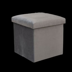 Modern Stool Living Room Furniture <b>Storage</b> Box Fabric Stainless Steel Bamboo Highest Quality Sample Available Stools Counter - Product Image 2