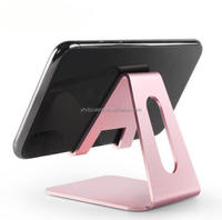 Support de bureau créatif en métal pour téléphone portable et tablette, support universel paresseux pour téléphone et tablette, idéal pour le streaming en direct