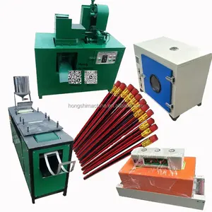 automatic recycled school newspaper waste paper pencil rolling polishing making machine production line price