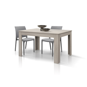 Mesa de Comedor Extensible 120x80 con Acabado Melamina en Color Perla Olmo, Diseño Moderno y Minimalista para Interiores - Product Image 1