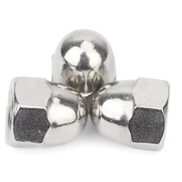 Écrous dôme en acier inoxydable 304 DIN 1587 A2-70, écrous à tête hexagonale, écrous coniques