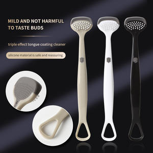 Cepillo Limpiador de Lengua Multifuncional y Económico, Raspador de Lengua de Silicona de Grado Alimenticio - Product Image 1