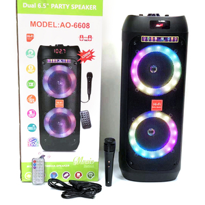 Loa Siêu Trầm AO-6608 Không Dây, Loa Siêu Trầm Di Động, Hộp <span class=keywords><strong>Boombox</strong></span> Ngoài Trời Có Đèn Led, Loa Bluetooth - Product Image 5