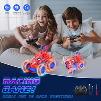 Voiture télécommandée araignée RC, véhicule de cascade 360 °   Jouet télécommandé lumineux LED amusant pour l'extérieur, cadeau pour enfants