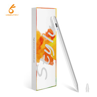 Stylet capacitif actif avec attraction magnétique et charge Type-C pour téléphones portables et tablettes avec pointe POM remplaçable