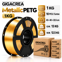 Filamen Printer 3D PETG Metalik Champagne Gold 1.75mm 1KG Grosir OEM ODM Label Pribadi Produsen Langsung Pasokan Massal