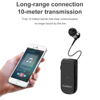 Earldom headphone nirkabel BT kait telinga Headset telinga tunggal earphone olahraga tanpa rasa sakit