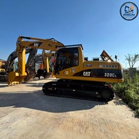6 unités d'excavatrices d'occasion Caterpillar 320C de 20 tonnes de qualité supérieure, excavatrices japonaises d'occasion CAT 320C 320D 323D 325D 330D 336D en stock