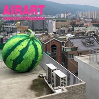 A9 ballon de pastèque gonflable pour événement de fruit drôle pour la publicité, ballon de fruit gonflable 3D pour la décoration suspendue