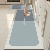 Alfombra de Cocina de Lujo Ligero, Antideslizante, Impermeable y Resistente al Aceite, Alfombra para Cocina, Baño y Hogar