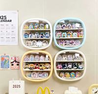 Vitrine murale Hot Choice pour figurines et modèles de collection avec couvercle transparent anti-poussière
