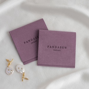 PandaSew Custom Size Color and Logo Printed Small <b>Envelope</b> Flap Microfiber Gift Bag Jewelry Pouch - Product Image 1
