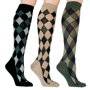 Quentin Custom Dress Over Logo Knee High Knitted Long Socks Women Girls Thigh High Socks Custom No Minimum