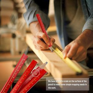 2025 biểu tượng tùy chỉnh hình bát giác cứng màu đen thợ mộc Bút Chì Trung Quốc thực hiện Tiêu Chuẩn Chế biến gỗ đánh dấu xây dựng bút chì - Product Image 3