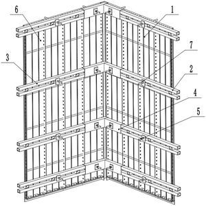 Sistema de encofrado de hormigón de aluminio 6061 T6, encofrado de aluminio modular para la construcción - Product Image 5