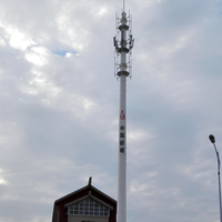 Tour polygonale galvanisée à tube unique pour la communication des systèmes SCADA, support de surveillance à distance des signaux de communication mobile