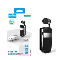 Auricolari Wireless K53 Business Lavalier con Confezione Personalizzata, Logo, Cavo Retrattile, Chiamate Hands-Free, Promemoria, Auricolari Bluetooth